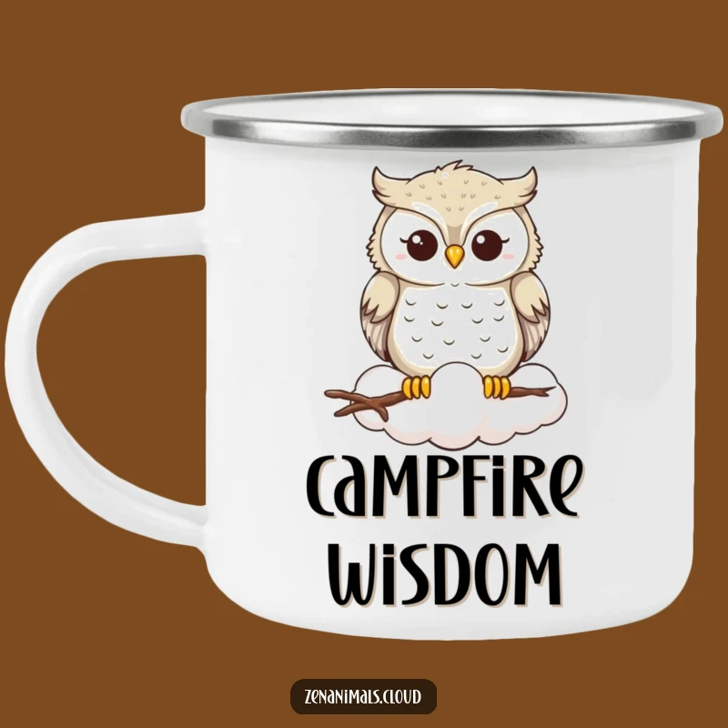 Funny Owl Cloud Camping Mug: Serene Sips for Your Adventures