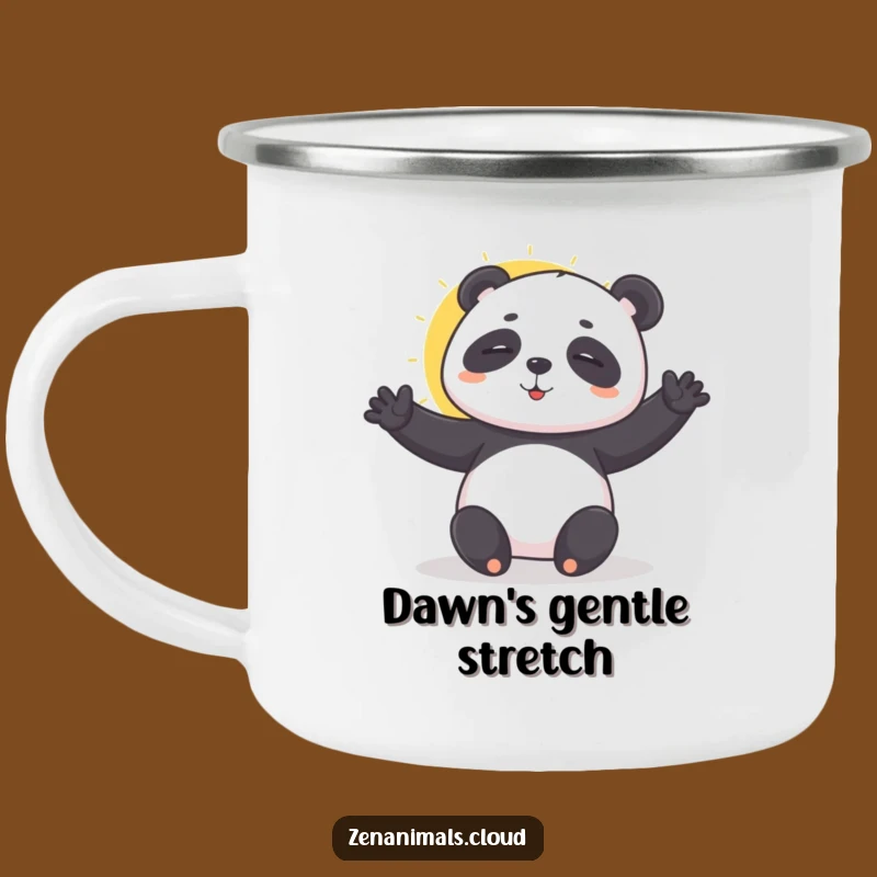 Funny Panda Yoga Camping Mug: Zen Outdoor Buddy, Perfect Funny Gift