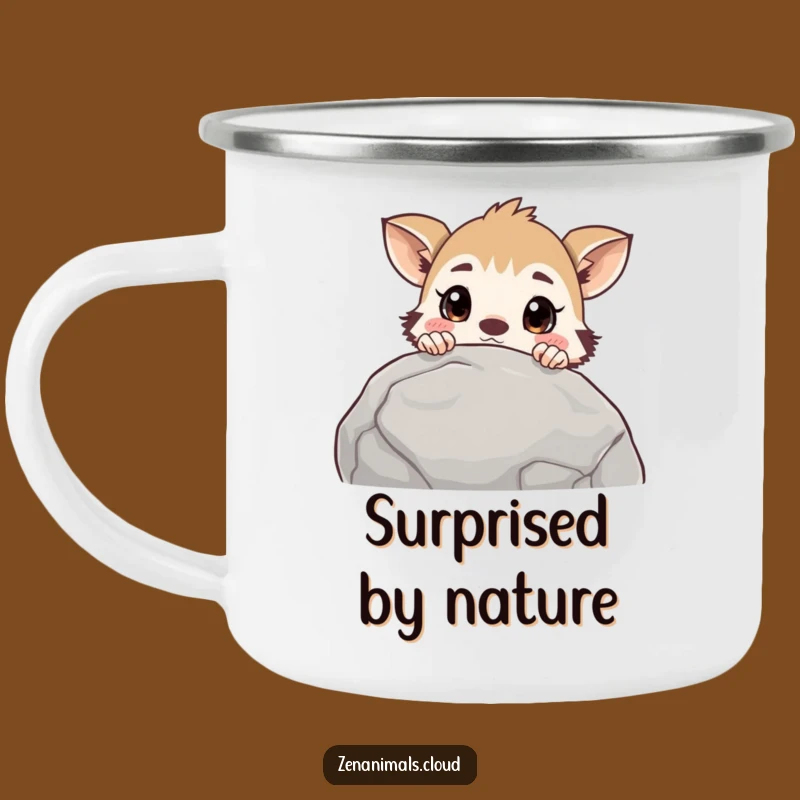 Funny Curious Animal Camping Mug: Sip Your Discoveries Outdoors