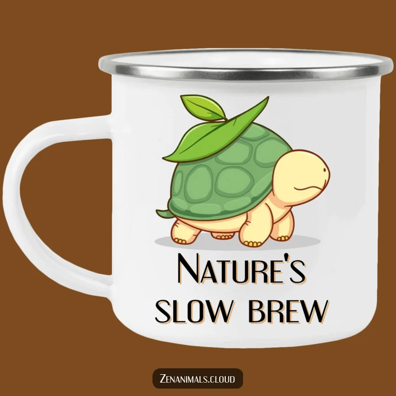 Funny Turtle Camping Mug: Sip Your Drink With This Calm, Leafy Explorer