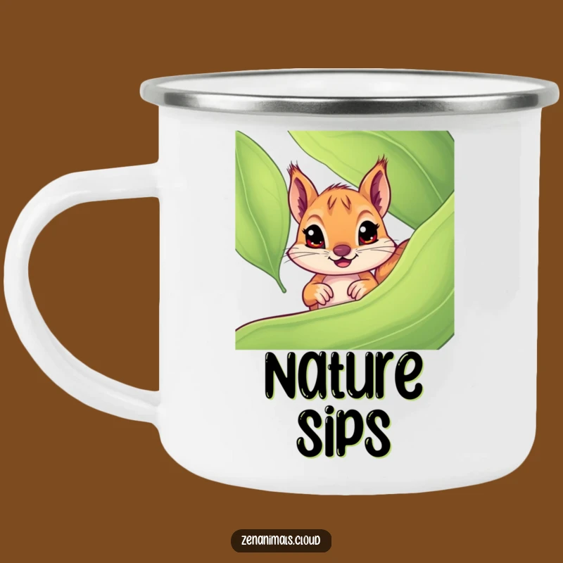 Funny Squirrel Camping Mug, Curious Explorer Design, Durable & Humorous Funny Gift