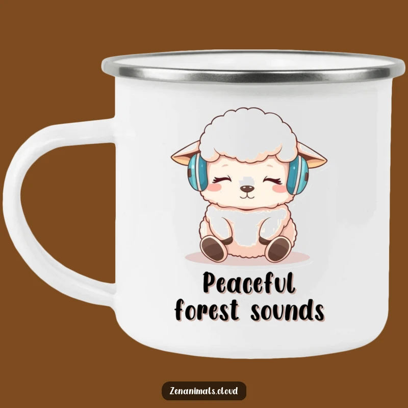 Funny Sheep Meditation Camping Mug: Hilarious Outdoor Zen Drinkware