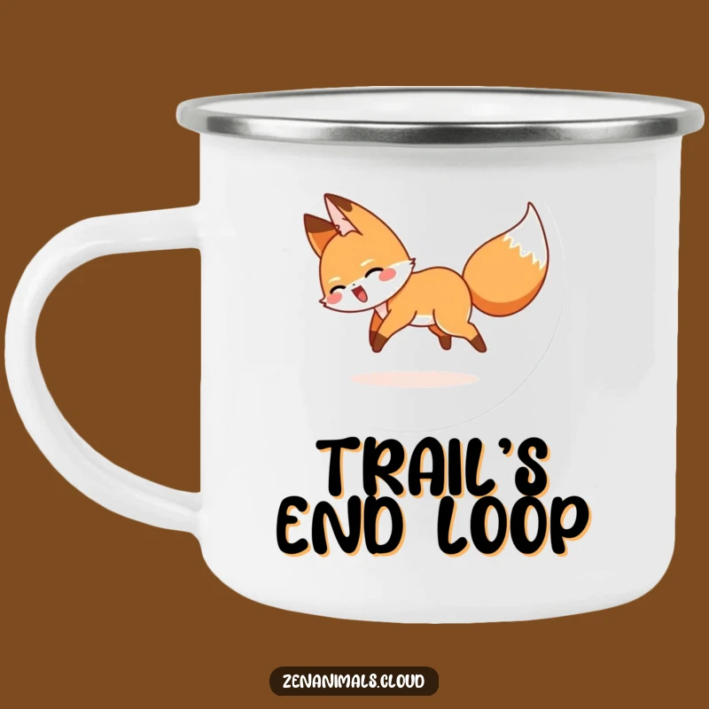 Funny Giggling Fox Tail Chase Camping Mug - Outdoor Humor, Adventure Coffee Cup, Funny Gift