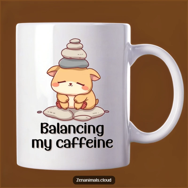 Funny Sleepy Animal Mug: Balancing Act Gift for Tired Souls