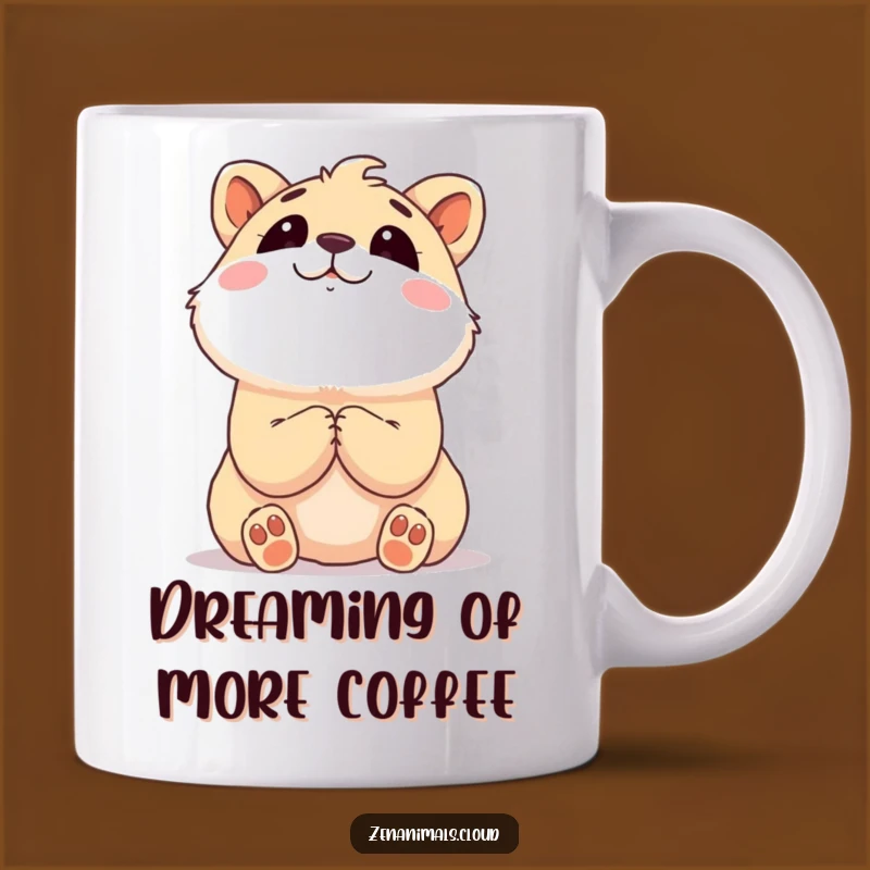 Funny Content Animal Dreamer Mug - Hilarious Hopeful Gift for Optimists