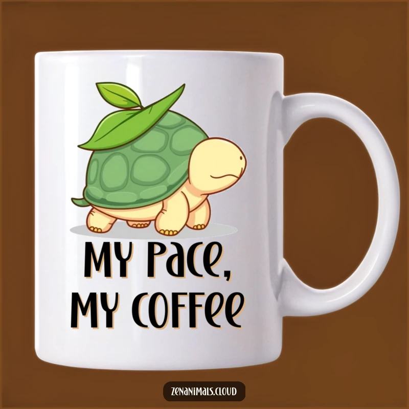 Funny Calm Turtle Gift Mug: Slow & Steady Wins The Race Hilarious Coffee Cup