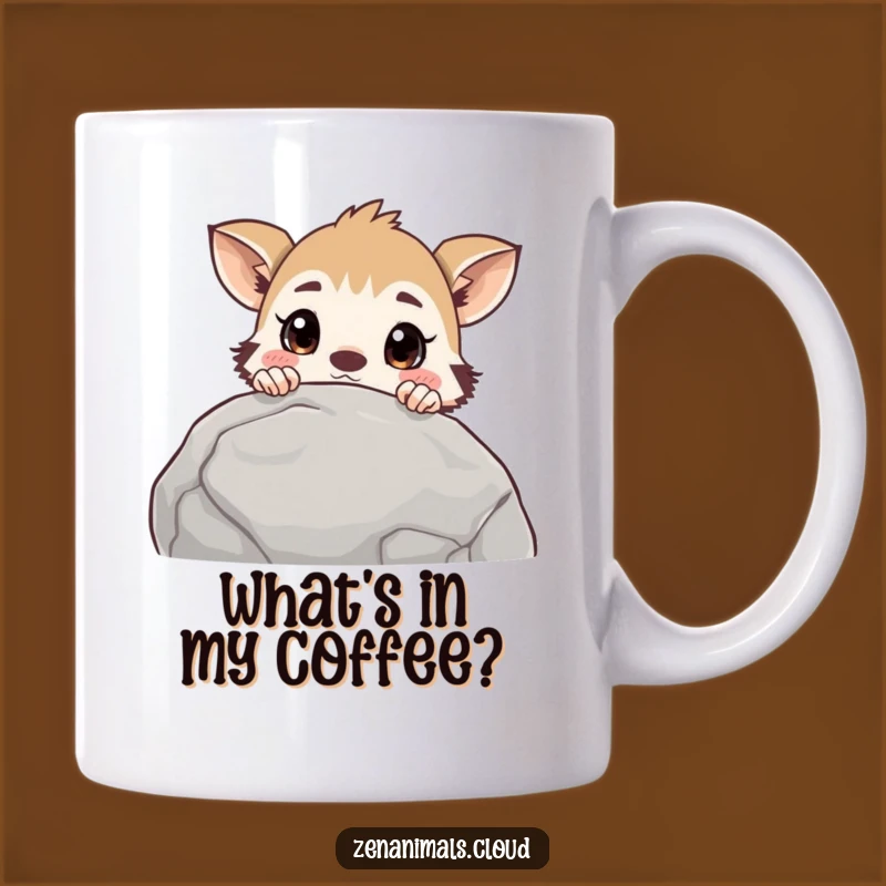 Funny Curious Animal Mug: Surprise Peek Gift for the Inquisitive