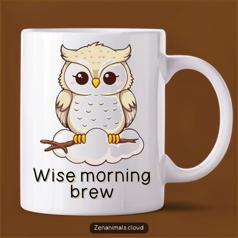 Funny Owl Cloud Mug: Serene Wisdom and a Hilarious Gift Idea