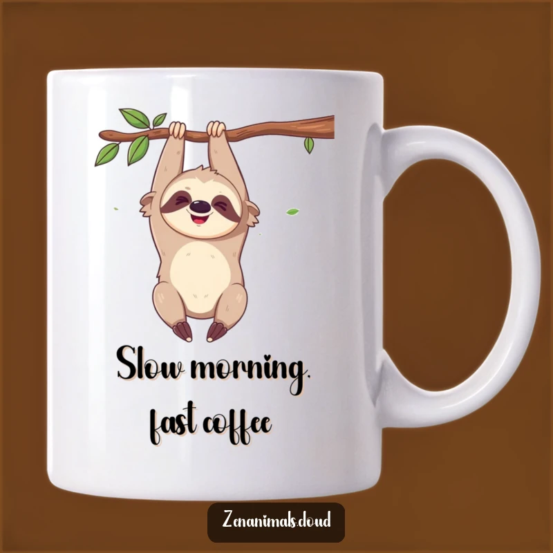Funny Sloth Mug: Giggling Joy Funny Gift for Slow Living Enthusiasts