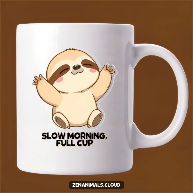 Funny Sloth Stretching Mug: The Ultimate Slow & Steady Humor Gift for Relaxed Souls