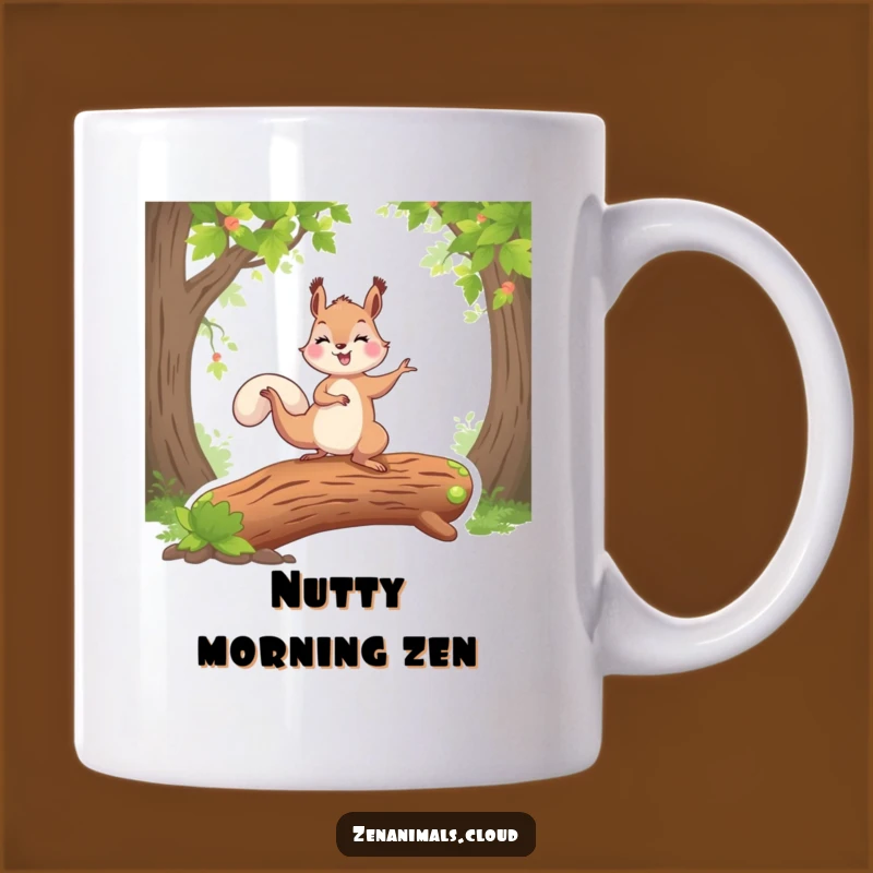 Funny Squirrel Yoga Mug - Peaceful Pondering Yogi Squirrel Gift