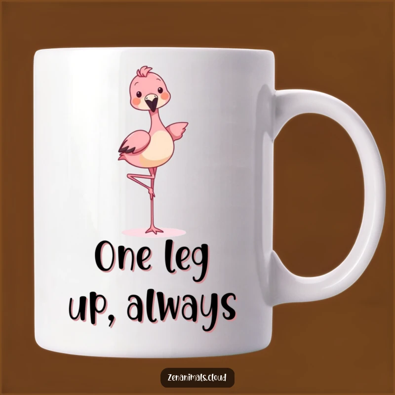 Funny Balancing Animal Flamingo Mug - Hilarious Playful Pet Gift for Quirky People