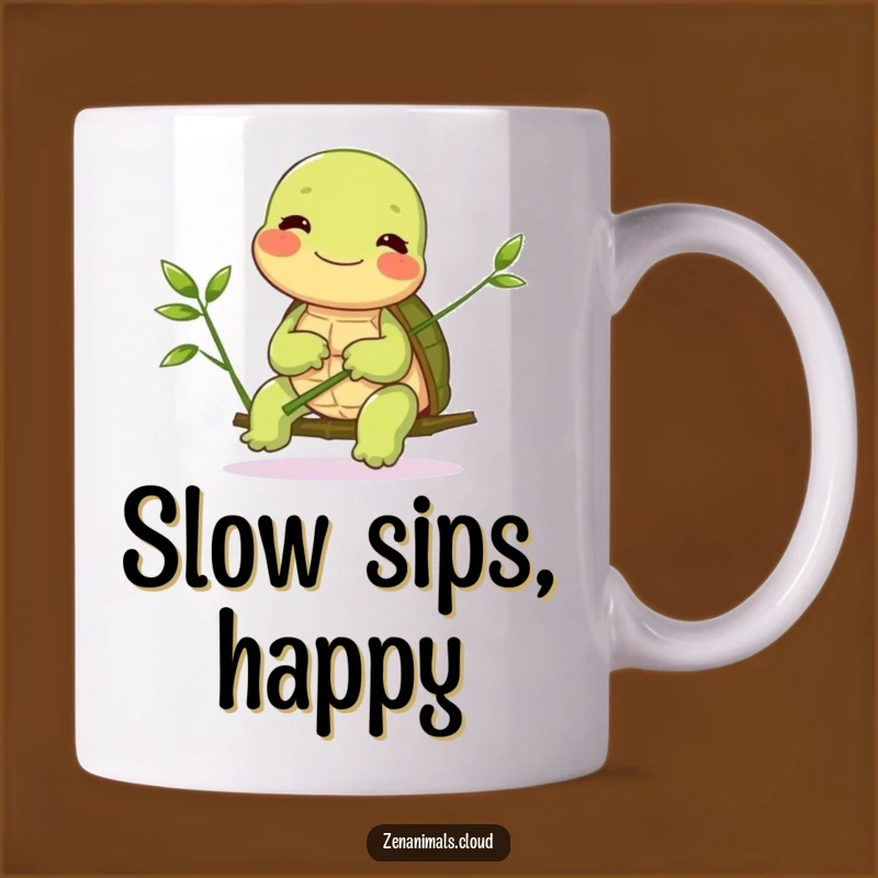 Funny Turtle Bamboo Mug: Slow and Steady Smiles, a Hilarious Gift