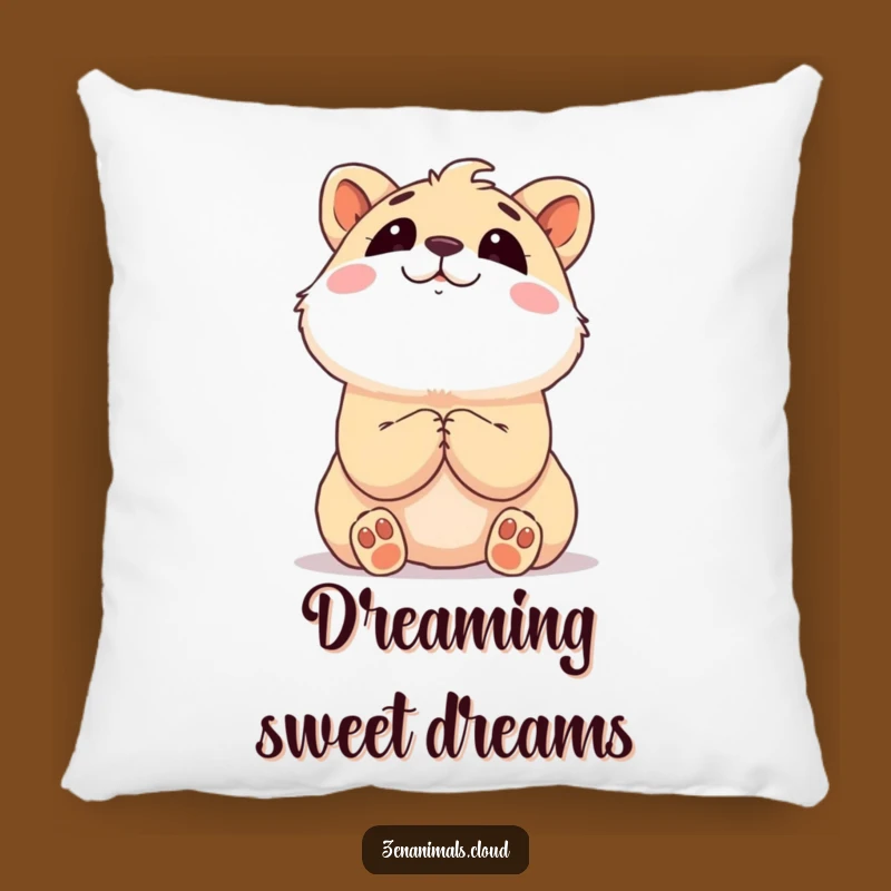 Funny Content Animal Dreamer Pillow - Comfy Hopeful Cushion for Sweet Dreams
