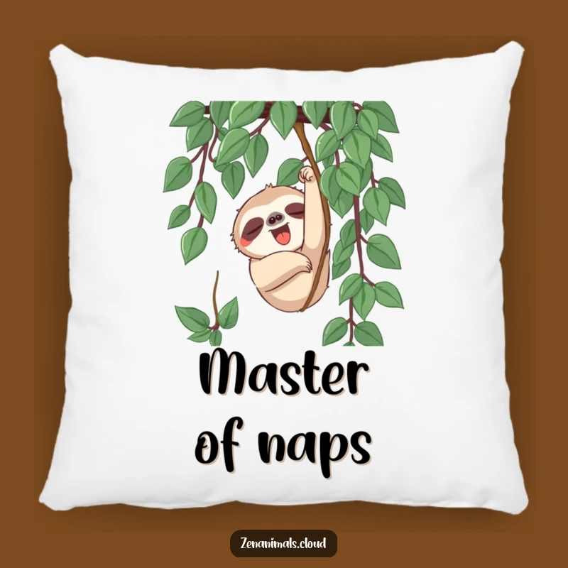 Funny Sloth Yawn Pillow - Hilarious Comfort for Slow Goers