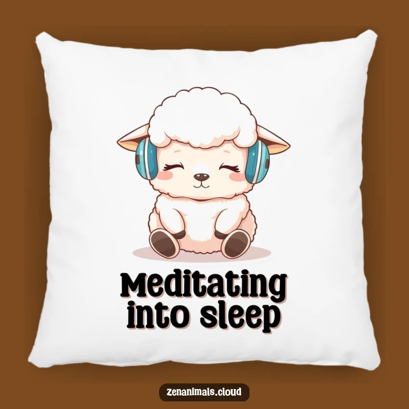Funny Sheep Meditation Pillow: Cozy & Hilarious Zen Cushion