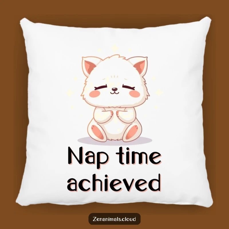 Funny Meditation Animal Pillow: Cozy Zen Companion for Peaceful Relaxation