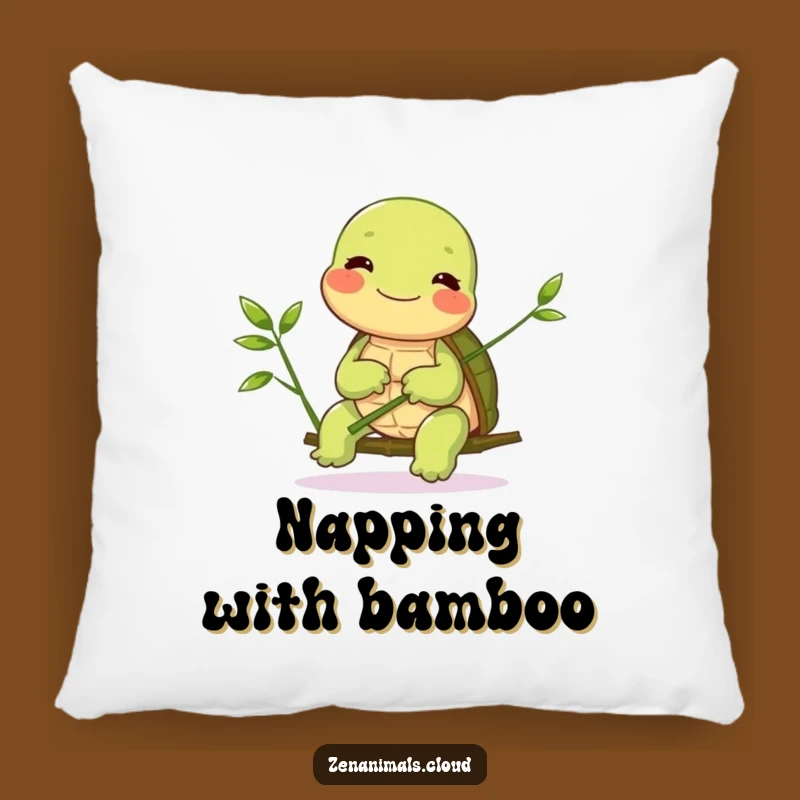 Funny Turtle Bamboo Pillow: Cozy Comfort with Gentle Joy