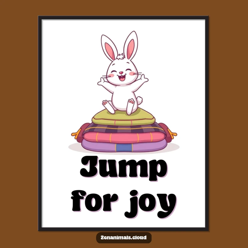 Funny Bouncy Bunny Meditation Digital Art - Instant Zen Funny Gift