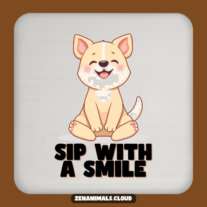 Funny Dog Yoga Coaster: Protect Surfaces Funny Gift for Tables