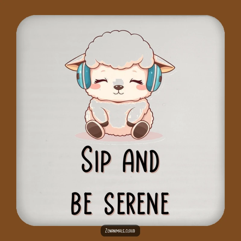 Funny Sheep Meditation Coasters: Hilarious Peaceful Drink Protection