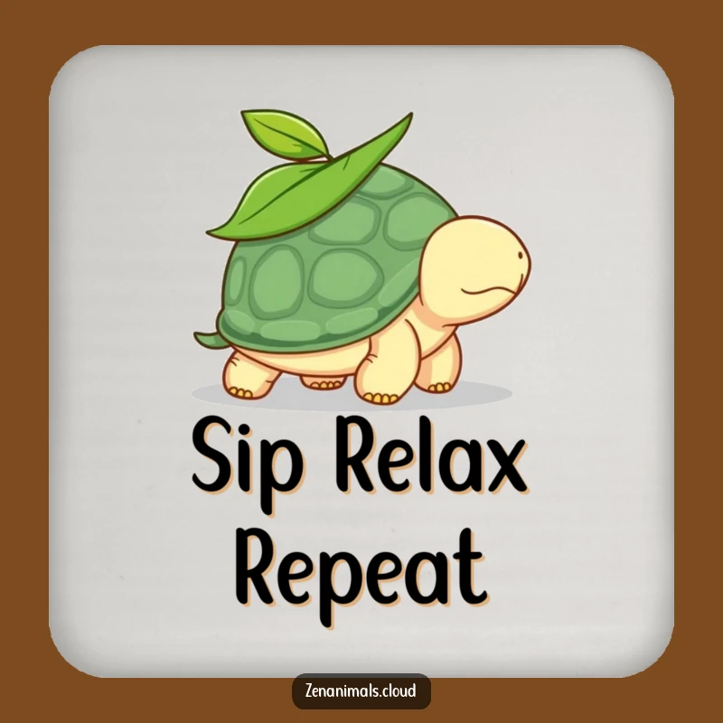 Funny Turtle Coaster: Protect Surfaces With This Calm, Leafy Reptile