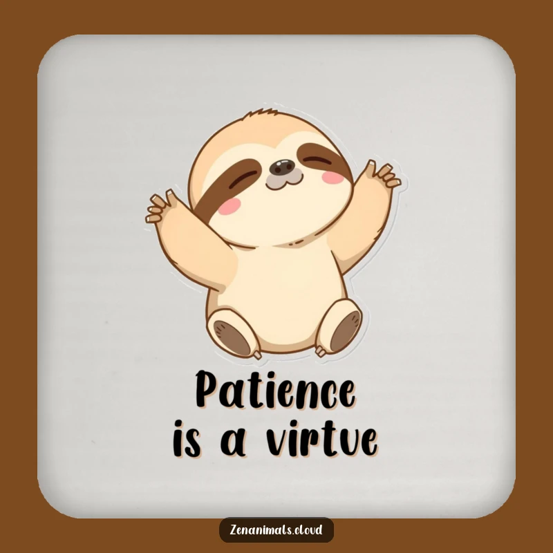 Funny Sloth Stretching Coasters: Protect Surfaces with Laid-Back Humor