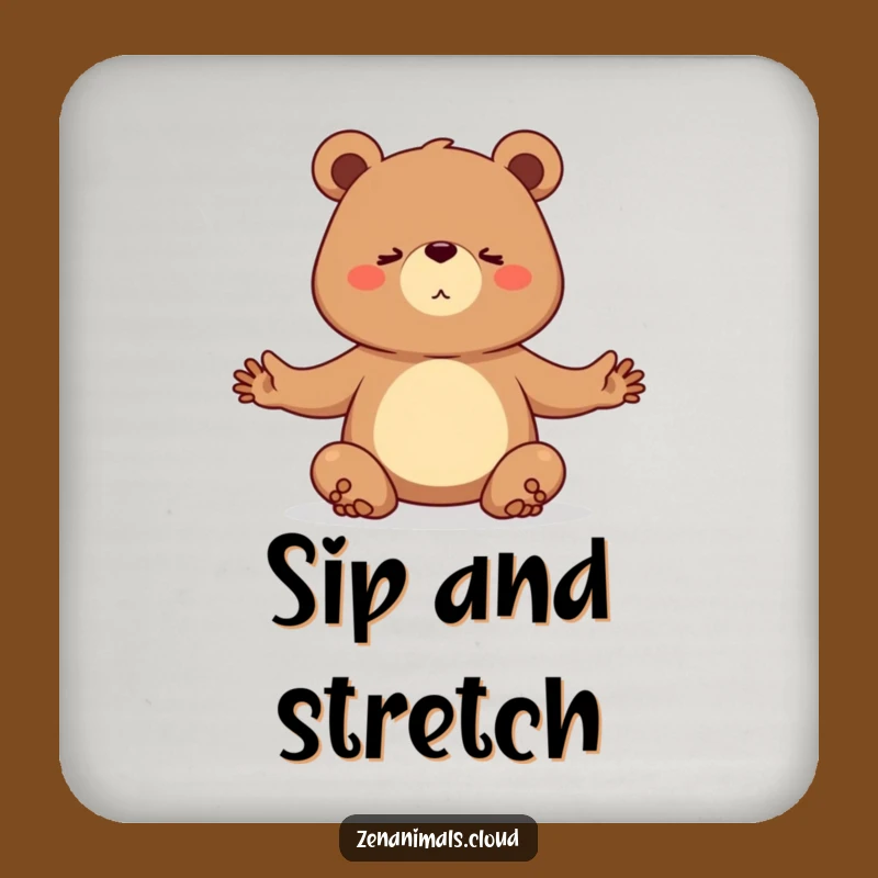 Funny Yogi Bear Coaster - Determined Protection for Surfaces
