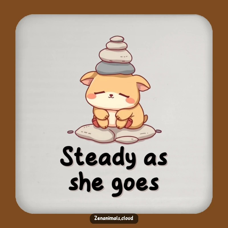Funny Sleepy Animal Coaster: Protect Surfaces with Humorous Balance