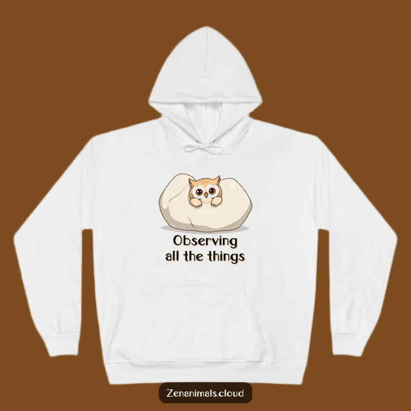 Funny Curious Owl Hoodie: Cozy Mystery & Wisdom, Perfect Warm Gift