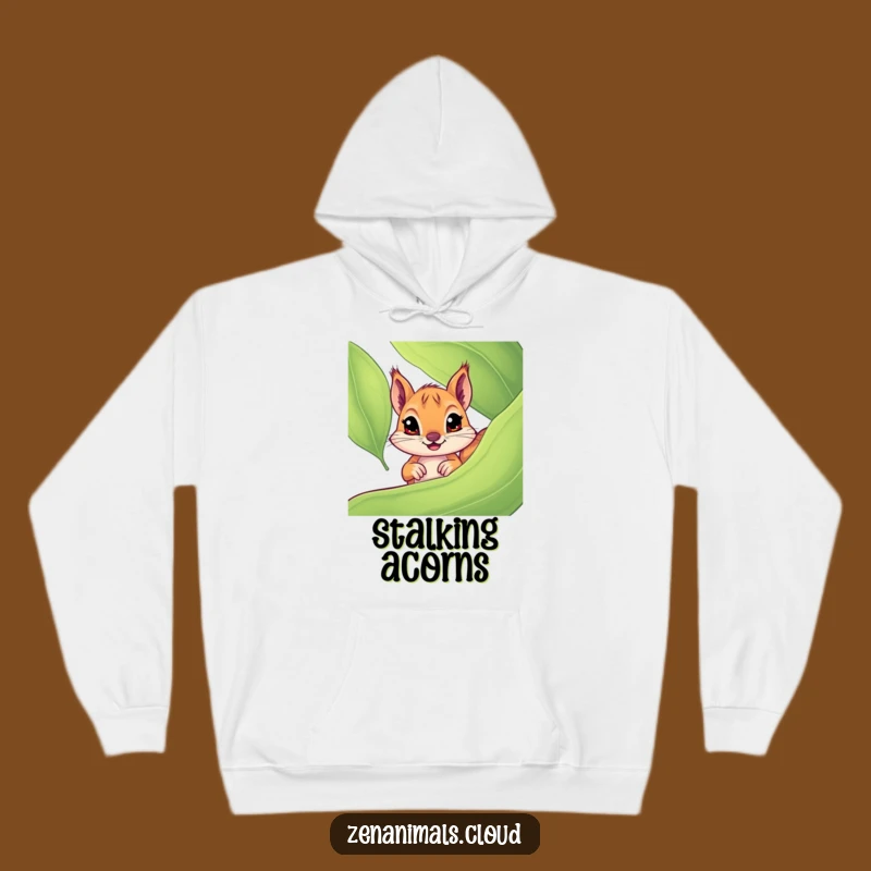 Funny Curious Squirrel Hoodie, Warm & Cozy Peeker Design, Ultimate Funny Gift For All