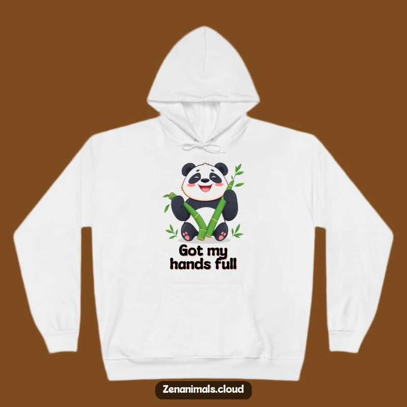 Funny Panda Juggling Hoodie: Cozy & Cheerful Bamboo Bear Apparel