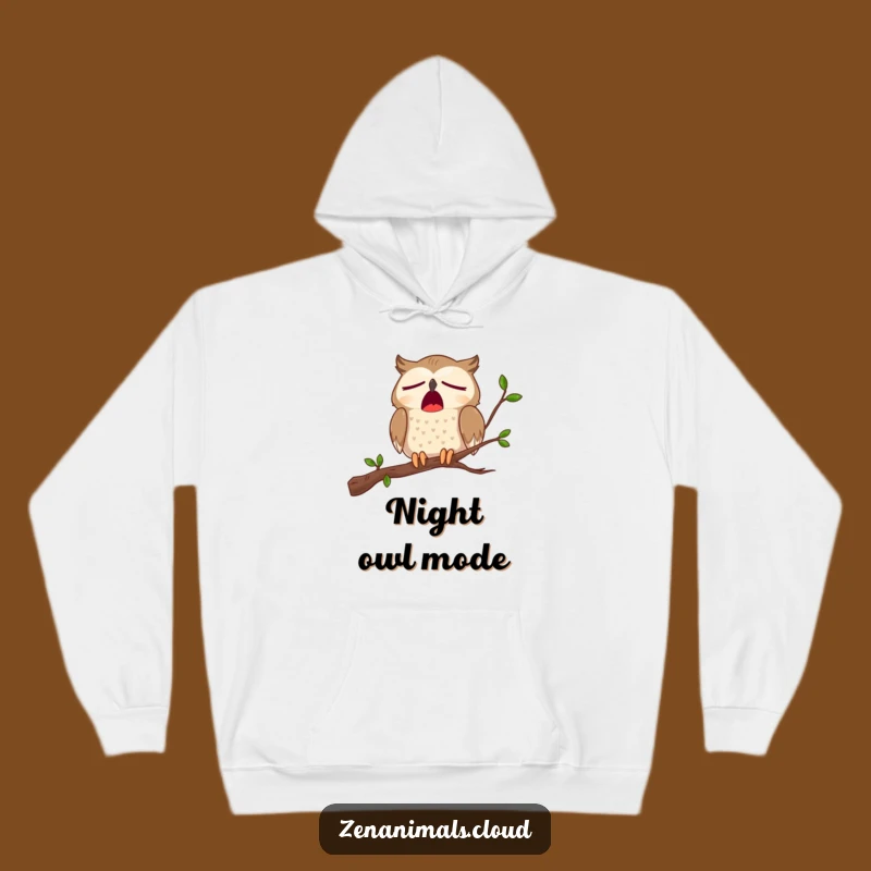 Funny Sleepy Owl Yawn Hoodie - Cozy & Relatable Sweatshirt, Perfect Funny Gift