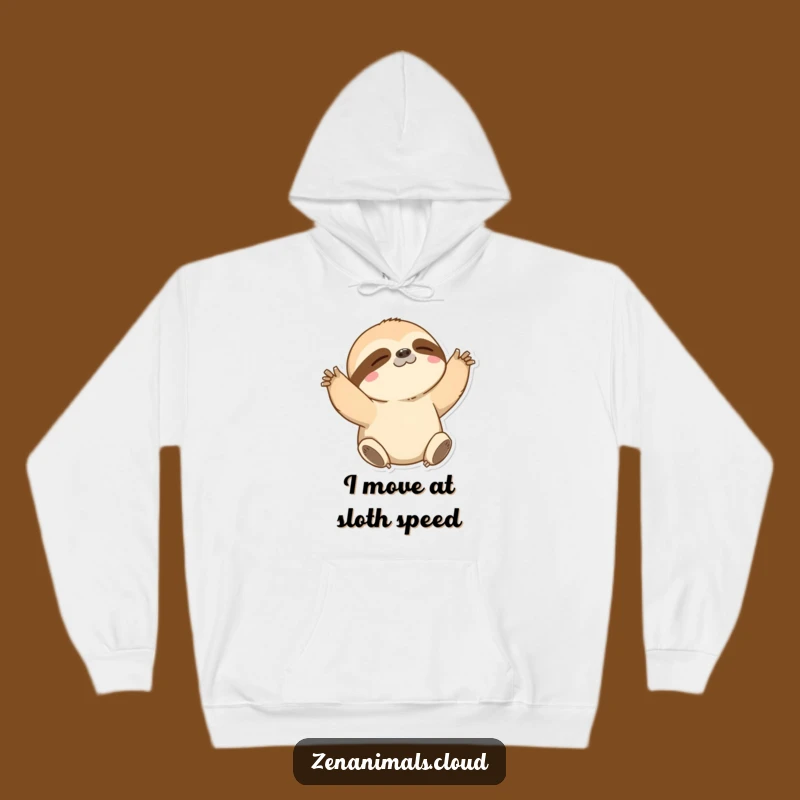 Funny Sloth Stretching Hoodie: Cozy Comfort for Maximum Chill and Humor