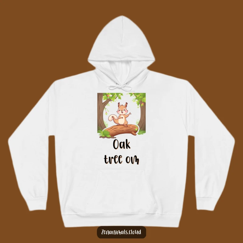 Funny Squirrel Yoga Hoodie - Cozy Yogi Squirrel Zen Wear