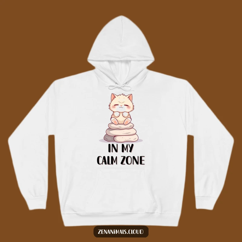 Funny Zen Cat Hoodie: Cozy Meditation Apparel, Perfect Feline Lover Gift