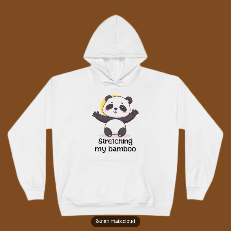 Funny Panda Yoga Hoodie: Cozy Zen Wear, Perfect Funny Gift