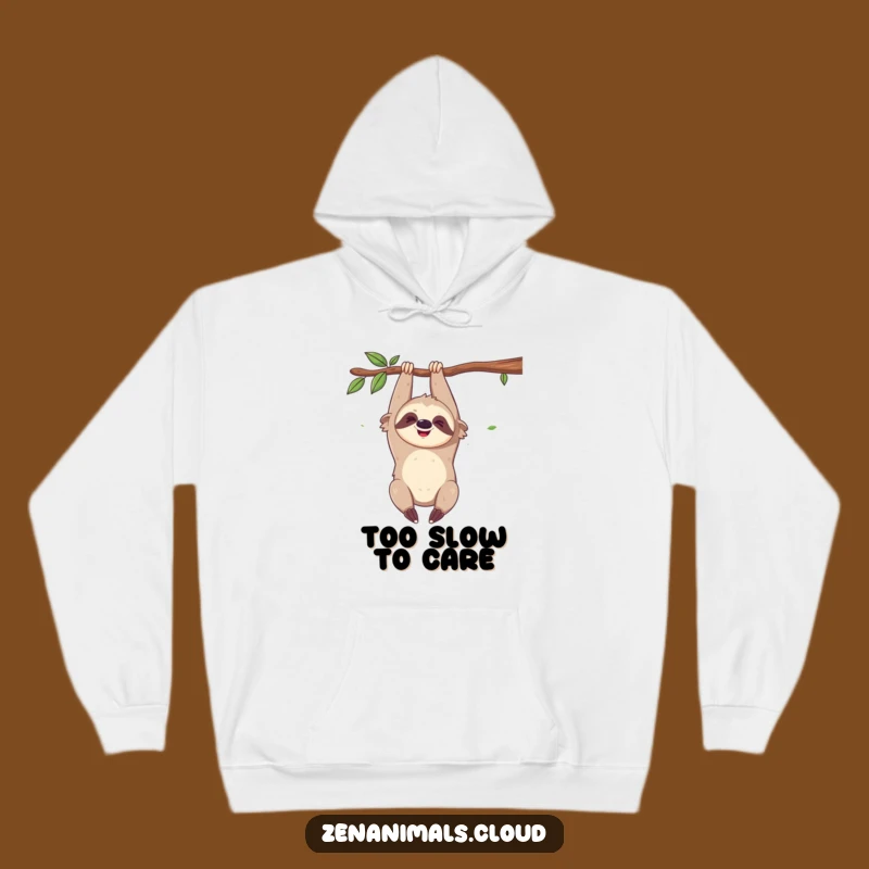Funny Sloth Hoodie: Cozy Giggles Funny Gift for Ultimate Relaxation
