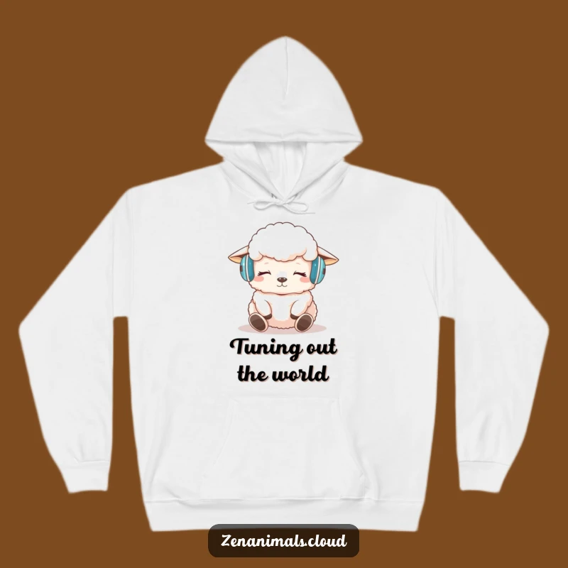 Funny Sheep Meditation Hoodie: Cozy & Hilarious Relaxation Gift