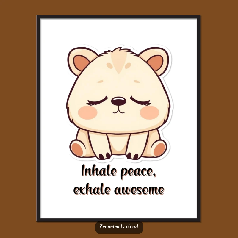 Free Printable Peaceful Animal Art: Serene Downloadable Wall Decor for Calm Spaces