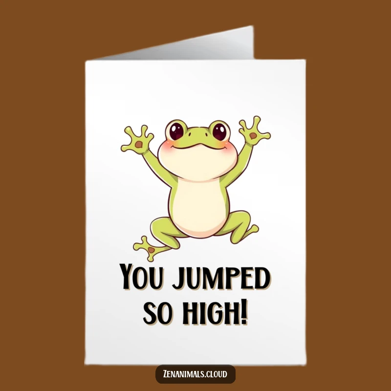 Free Printable Congrats Card: Frog Leap to Celebrate Your Success!