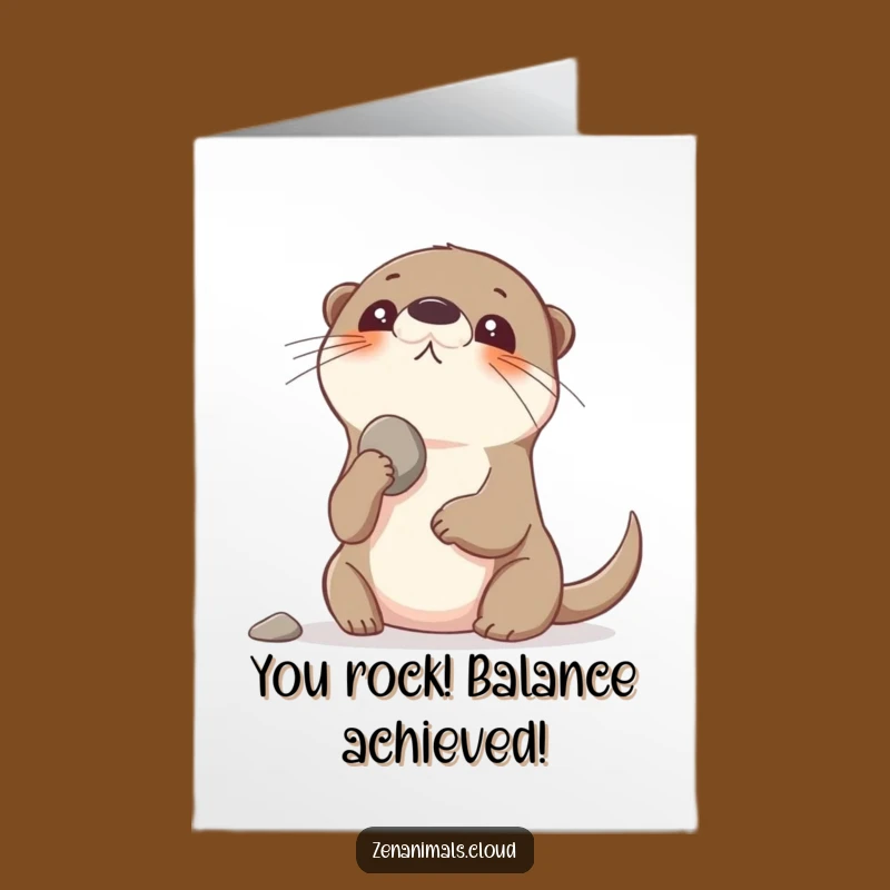 Free Printable Congrats Card: Otter's Talent, Creative Downloadable Gift