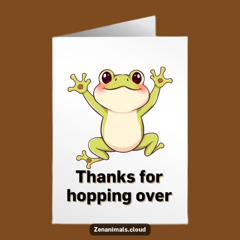 Free Printable Thank You Card: Frog Leap of Gratitude!