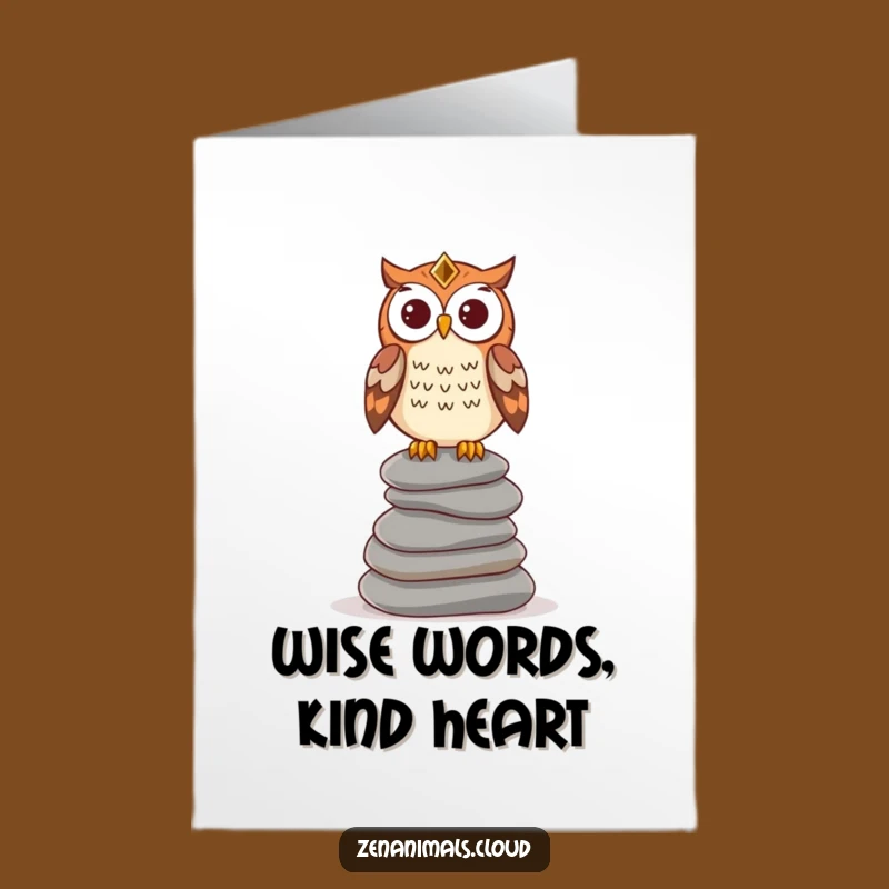 Free Printable Wise Owl Thank You Card - Funny Downloadable Owl Gift for Gratitude