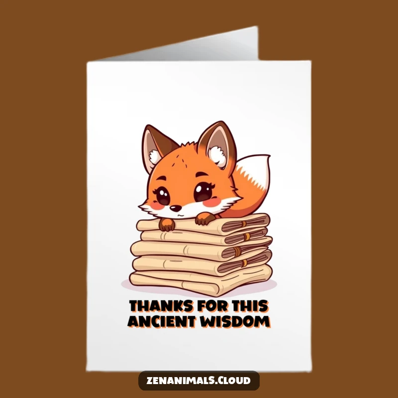 Free Printable Fox Thank You Card: Ancient Gratitude, Tail-Wagging Appreciation Downloadable