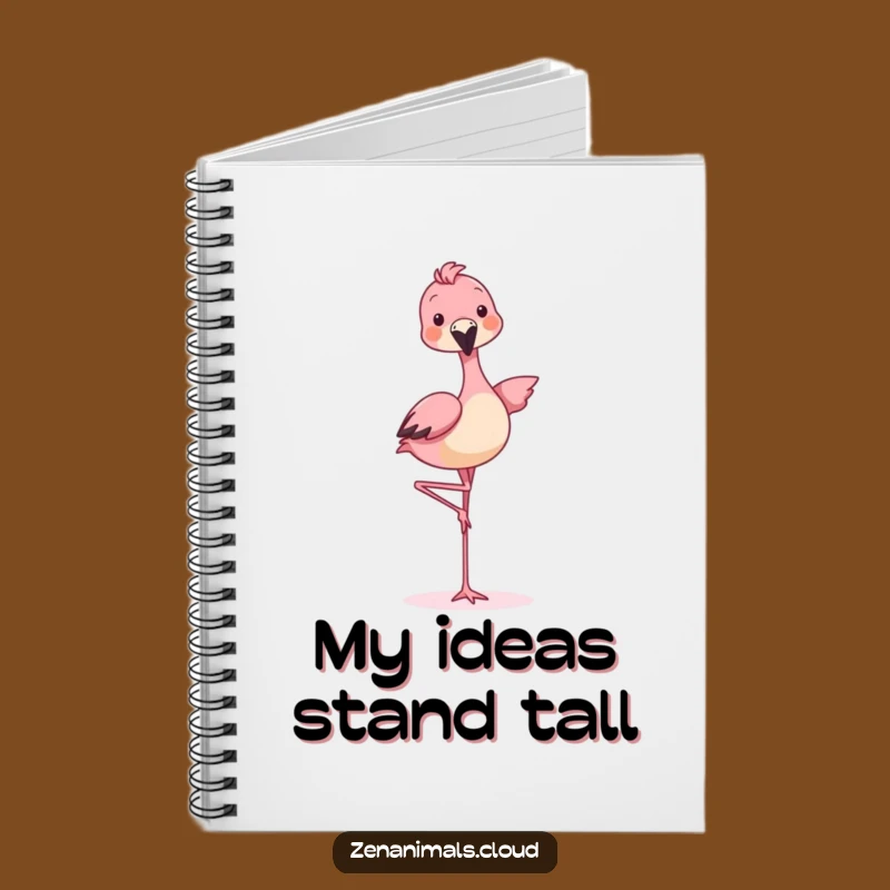 Funny Balancing Animal Flamingo Notebook - Journal Your Quirkiness with Playful Humor