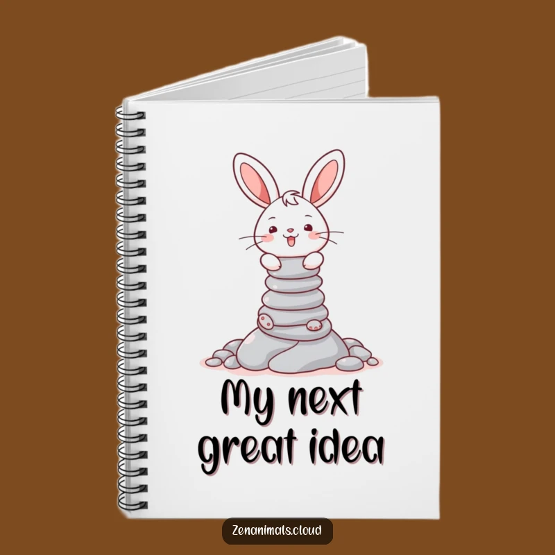 Funny Bunny Balance Notebook - Cheerful Journal for Focused Minds