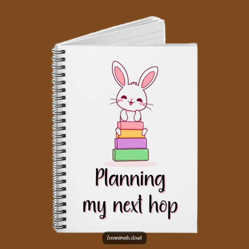Funny Bunny Yoga Notebook: Cheerful Balancer Journal for Notes
