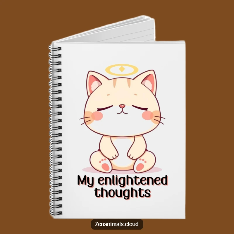 Funny Cat Meditation Notebook: Feline Zen Journal for Calm Thoughts and Ideas