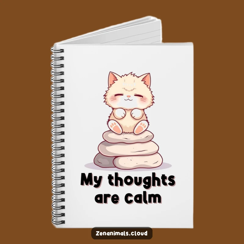Funny Cat Meditation Notebook: Journal Your Thoughts with Feline Zen